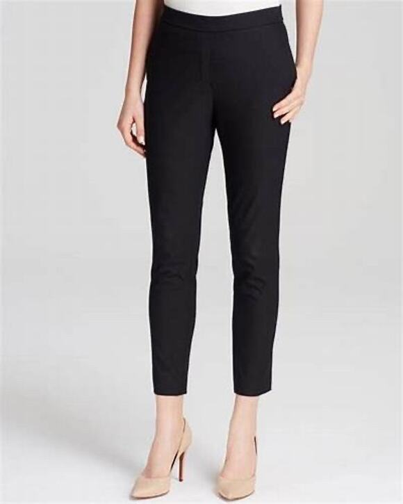 Theory Pants - Theory Bimsa Approach Black High Waist Cropped Pants Size 4